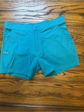 Huk Women's Teal Active Shorts